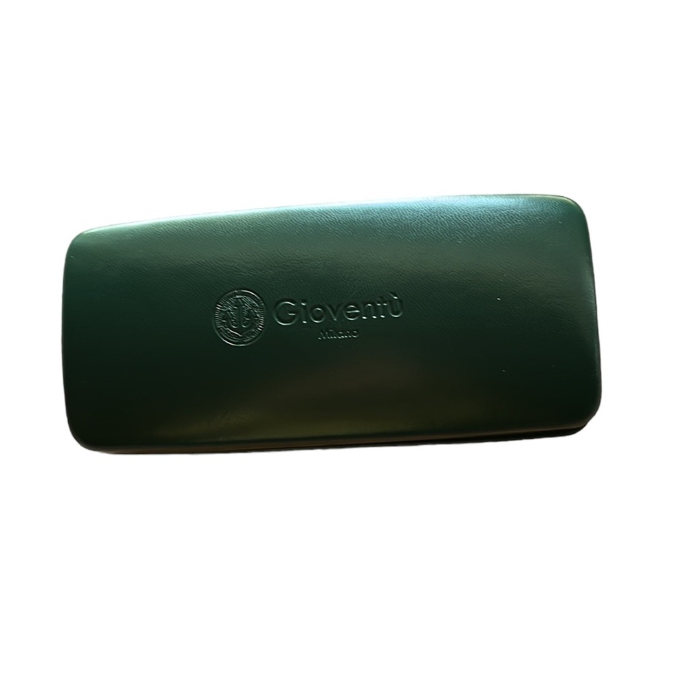 Gioventu Milano Dark Green Hard Shell Eyeglass Case